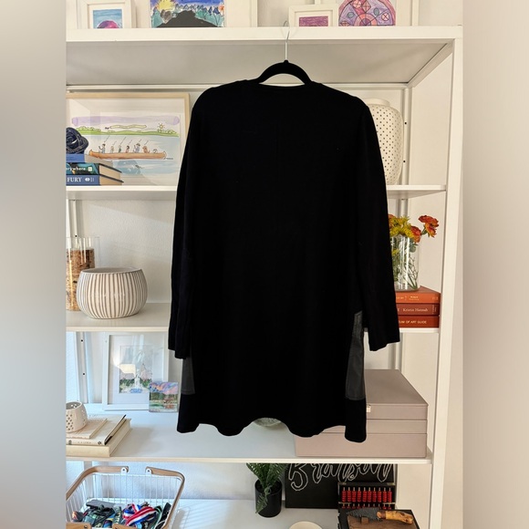 BCBG Maxazria, oversize A-line dress with vegan leather pockets, M - Picture 3 of 4